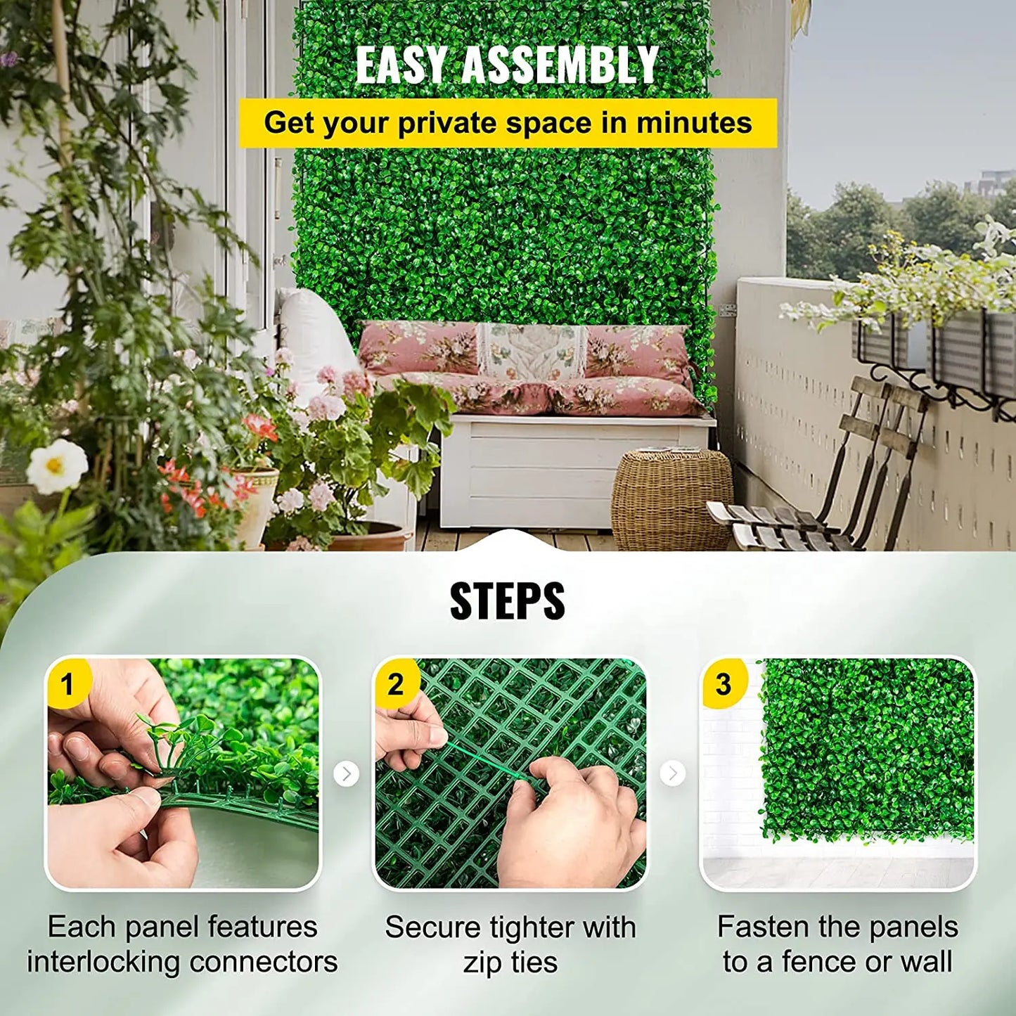 Home Decor Artificial Grass Backdrop