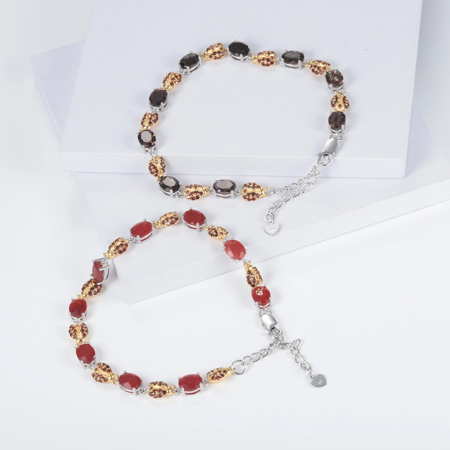 Luxury Red Agate Genuine 925 sterling silver Jewelry