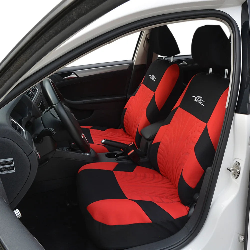 Tire Track Detail Style Universal Car Seat Covers