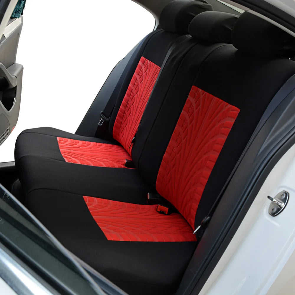 Tire Track Detail Style Universal Car Seat Covers