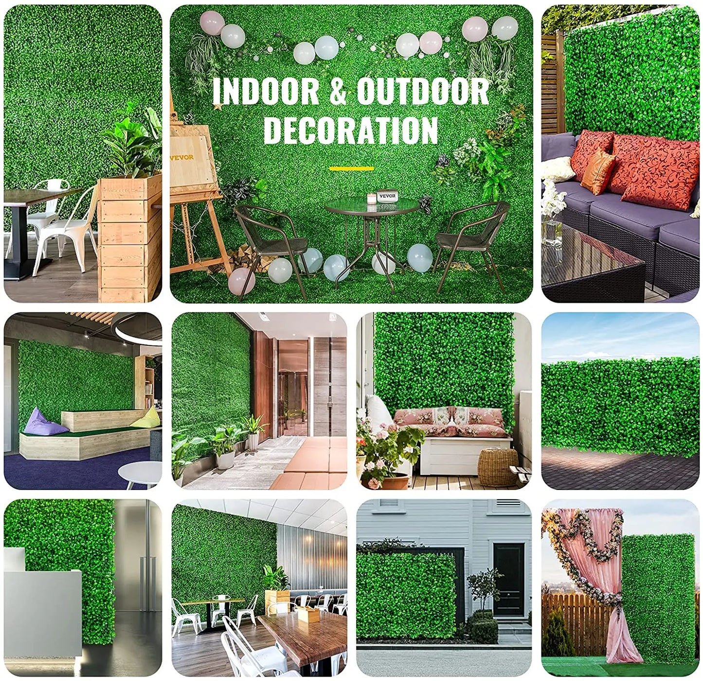 Home Decor Artificial Grass Backdrop