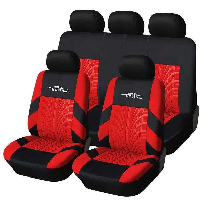 Tire Track Detail Style Universal Car Seat Covers