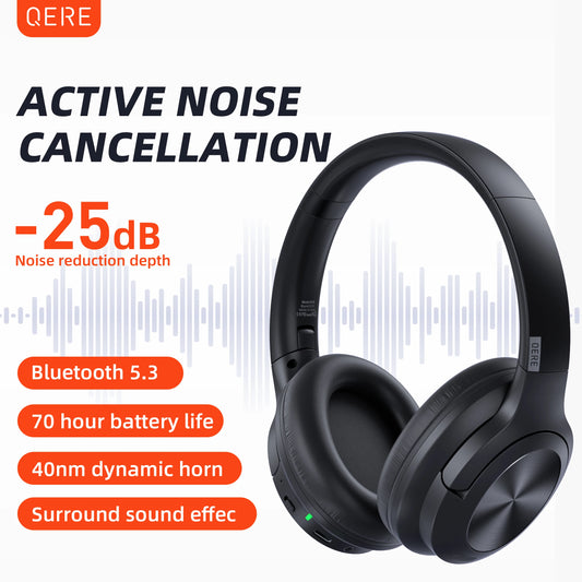 Wireless Bluetooth 5.3 ANC Noise Cancellation Hi-Res Audio