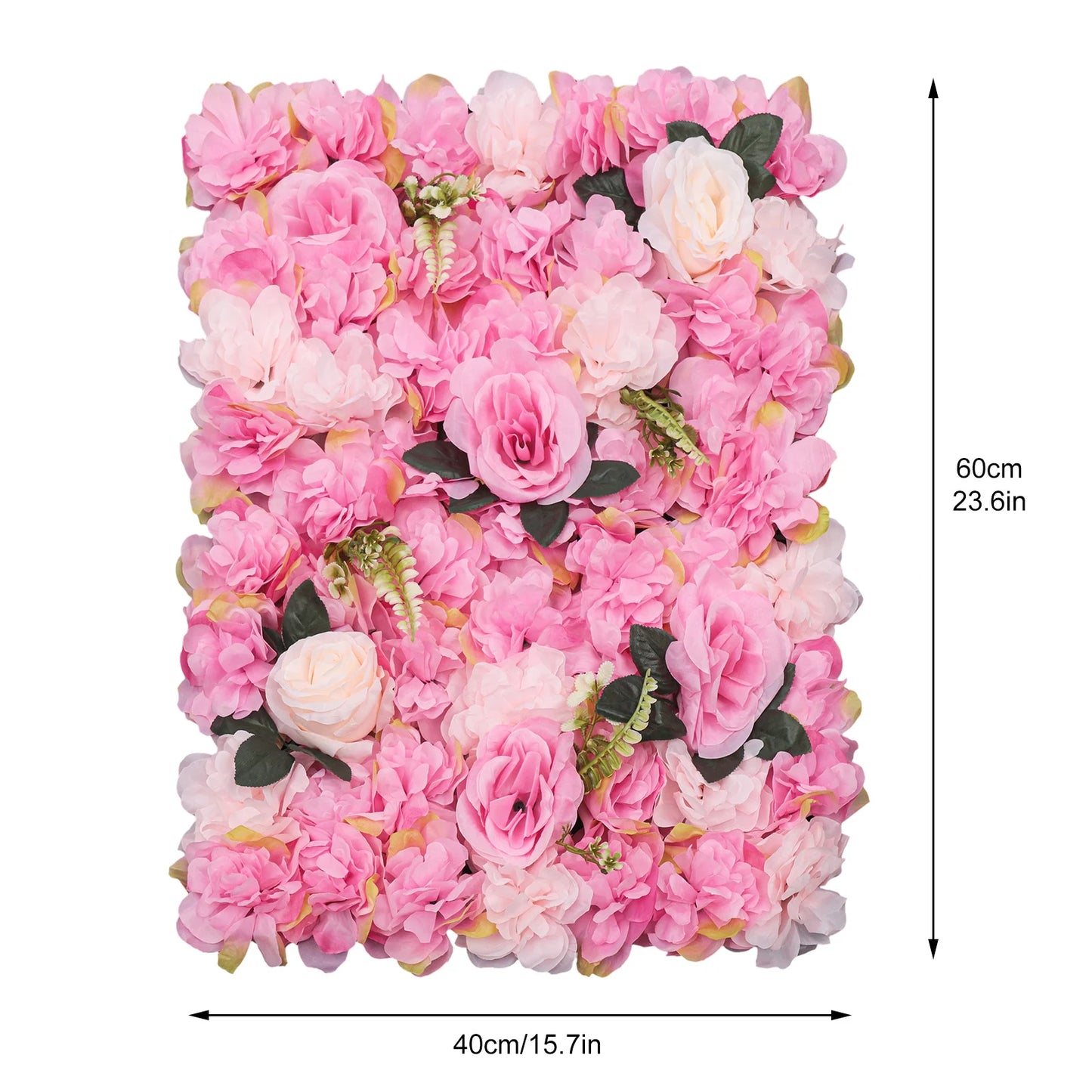 Artificial Hydrangea Rose Flower Wall