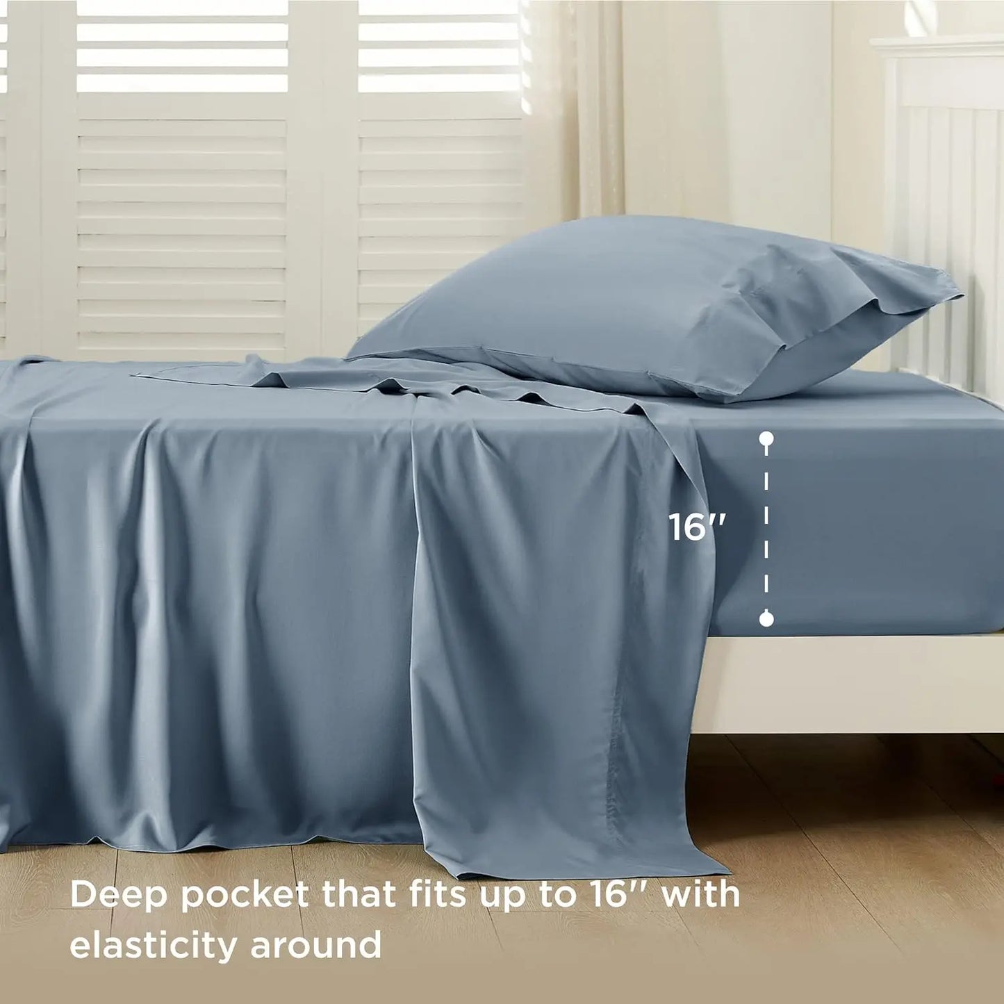 Cooling sheet set , Deep Pocket Up to 16"