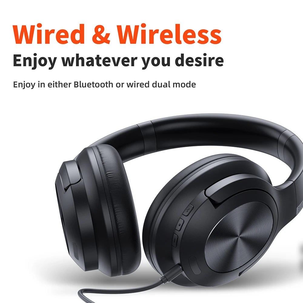 Wireless Bluetooth 5.3 ANC Noise Cancellation Hi-Res Audio