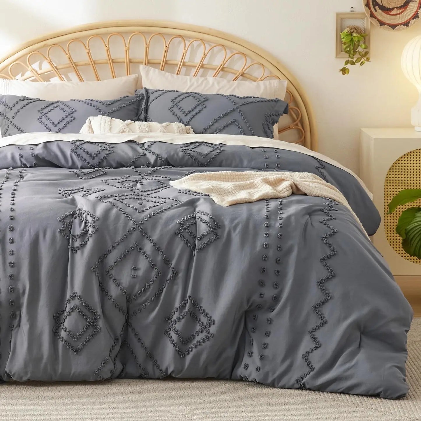 Boho Comforter Set - Tufted Bedding