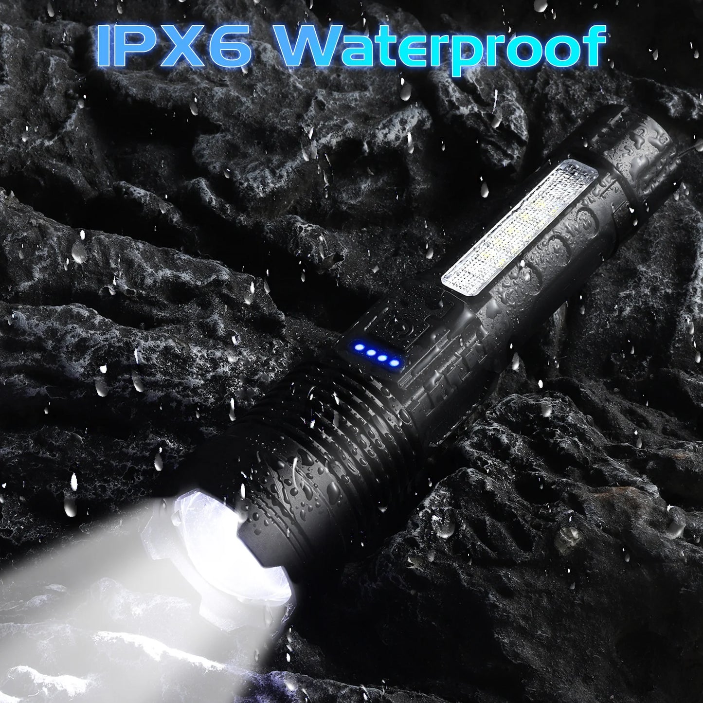 USB Rechargeable LED Flashlight, Waterproof Ultra Bright Tactical Flashlight