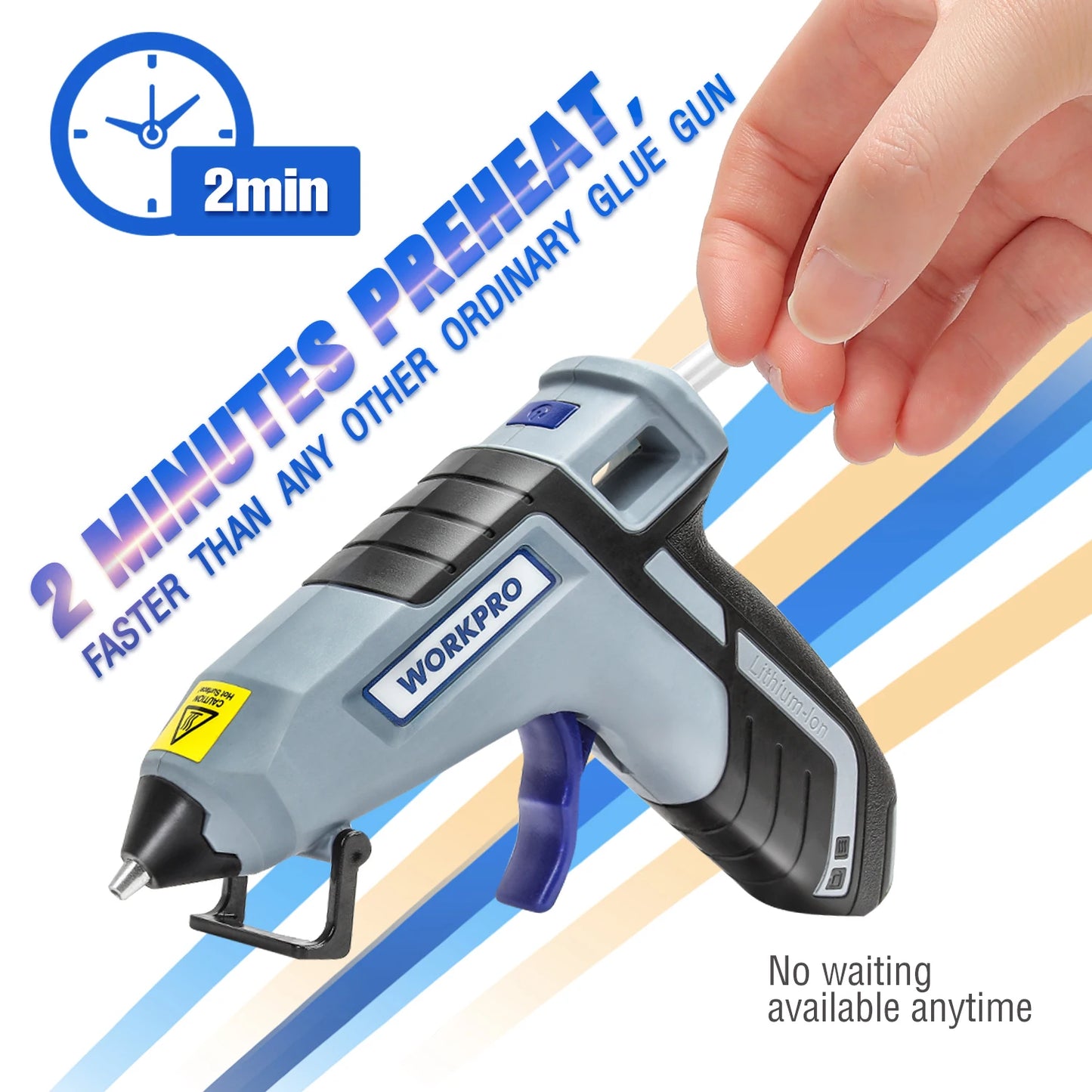 30W Hot Melt Glue Gun with 20 pcs Glue Sticks