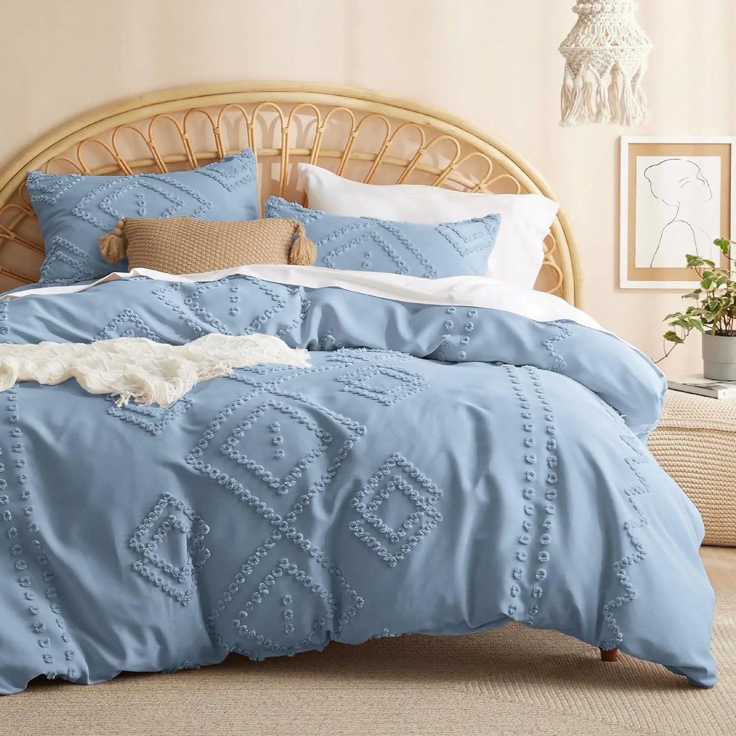 Boho Comforter Set - Tufted Bedding